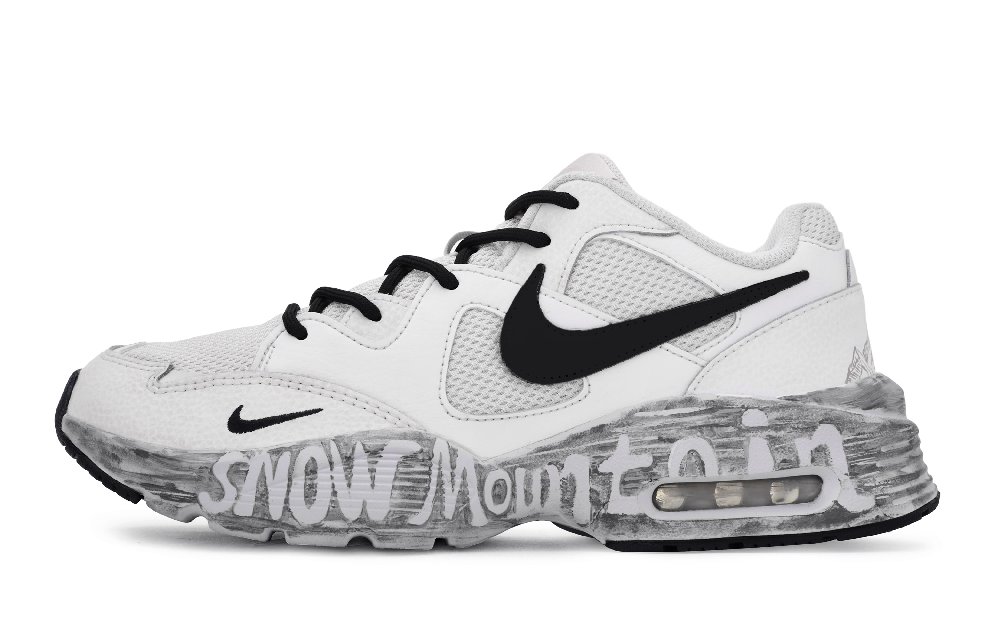 Nike Air Max Fusion Cushioning Anti-Slip And Wear-Resistant Low-Top Running Shoes Men's Gray White
