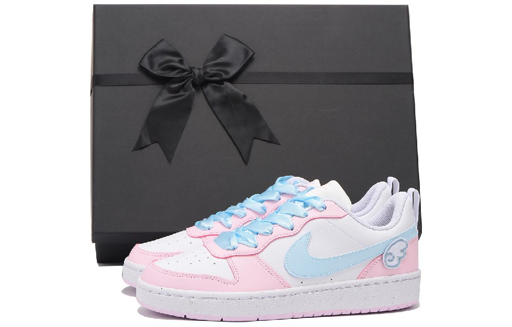 Nike Court Borough Series Skateboard Shoes Women's Low-Top Pink