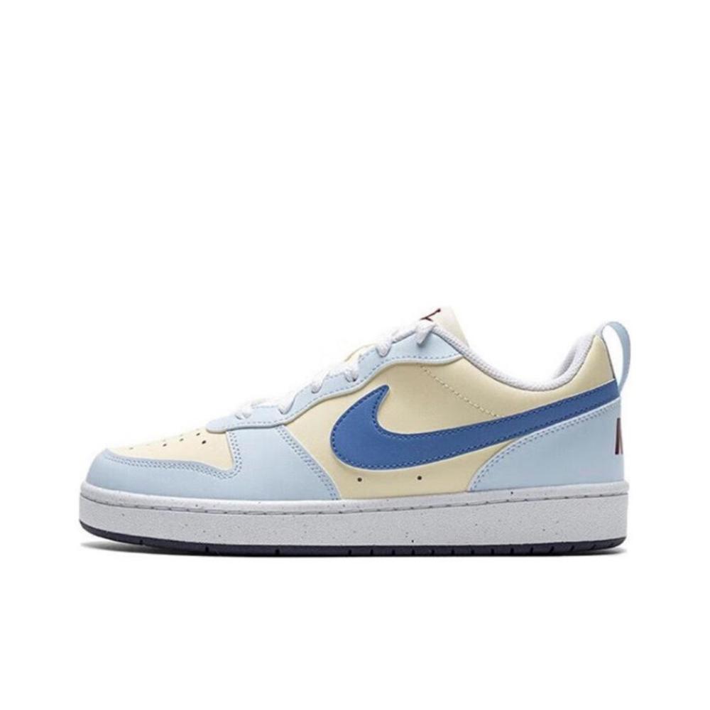 Nike Court Borough Skateboard Shoes Women's Low-Top Blue Beige/Pink купить в интернет-магазине Yoocart с быстрой доставкой по России.