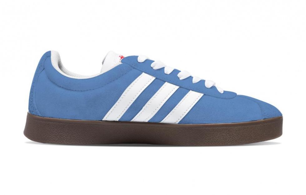 Adidas Neo Vl Court Classic Slip-Resistant Cushioning Wear-Resistant Low-Top Skateboard Shoes Unisex Blue White Brown купить в интернет-магазине Yoocart с быстрой доставкой по России.
