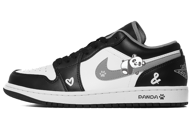Jordan Air Jordan 1 Vintage Basketball Shoes Unisex Low Top Black/White