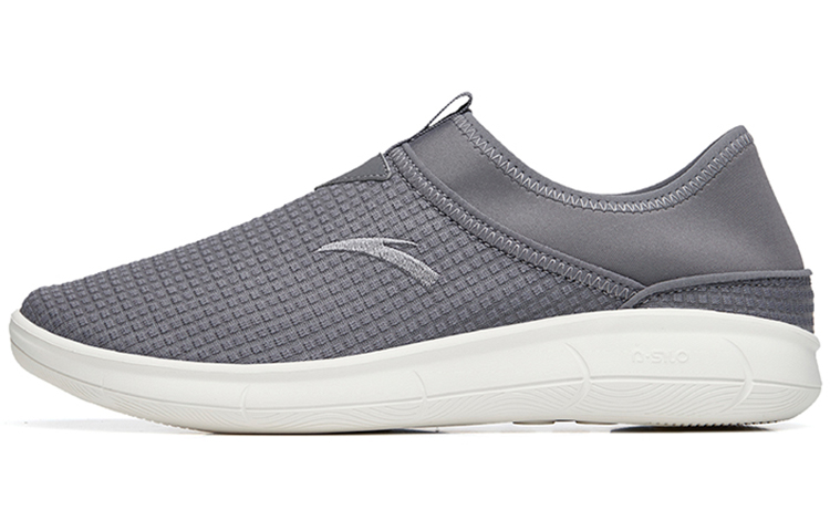 Anta Outdoor Collection Cushioned Anti-Slip Wear-Resistant Breathable Lightweight Low-Top Casual Shoes Men's Gray