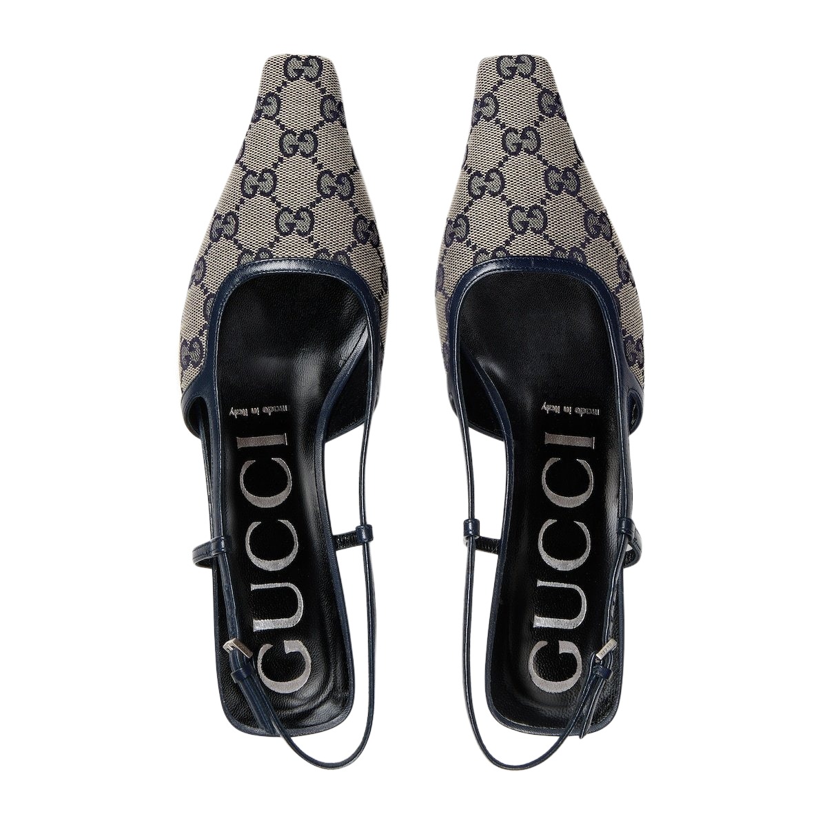 GUCCI GG Supreme Slingback Pumps