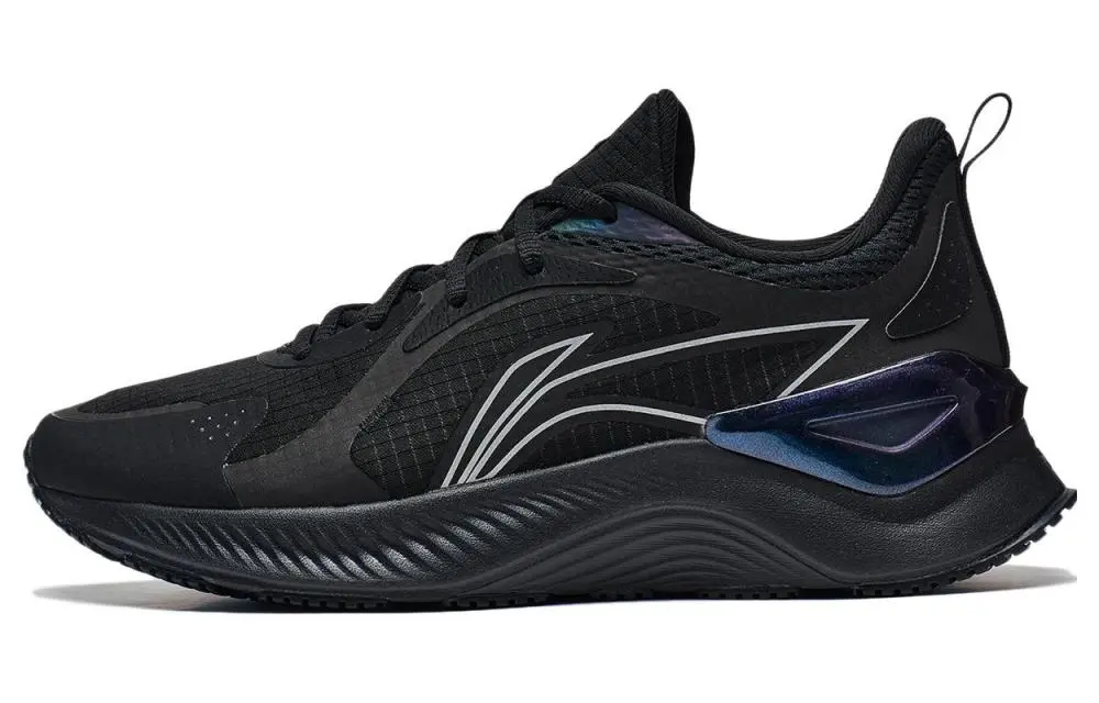 LiNing YueYing Element Slip Resistant Abrasion Resistant Low top Running Shoes Men's Black Gray