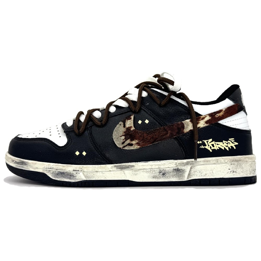 Nike Dunk Shoe Door Open Country Breath Abrasion Resistant Low Top Skateboard Shoes Unisex Earth Tone