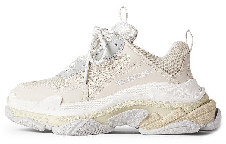 Balenciaga Triple S Chunky Sneakers Women's White Gray