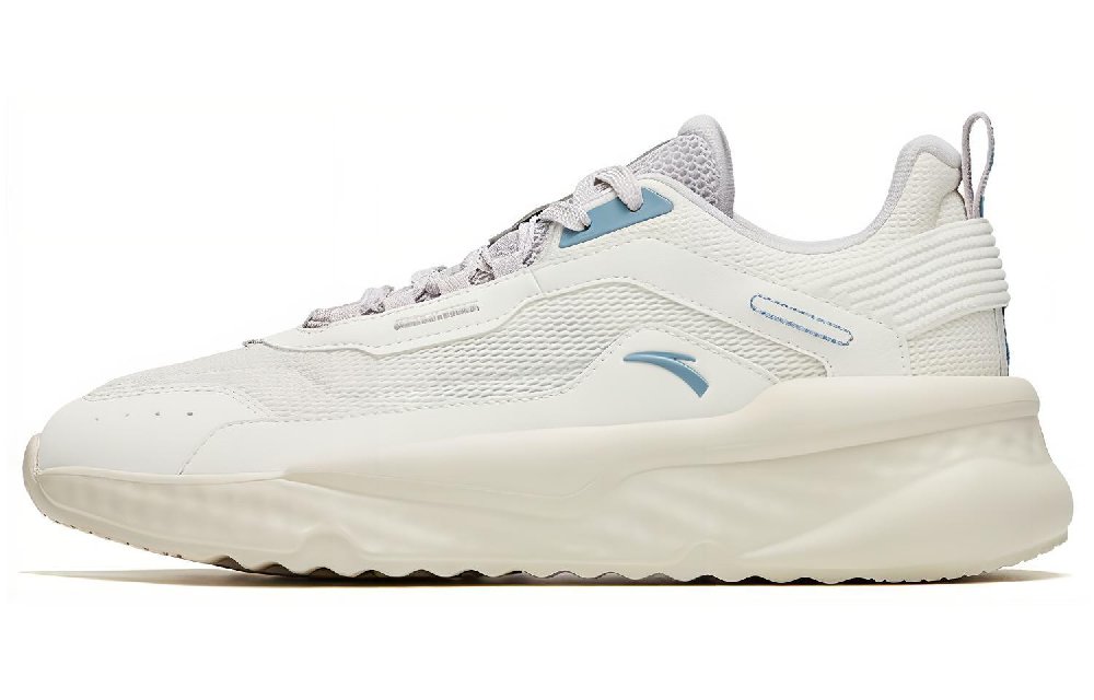 Anta Unruly Series Cushioned Slip-Resistant Abrasion-Resistant Low-Top Sports Casual Shoes Men's White Gray