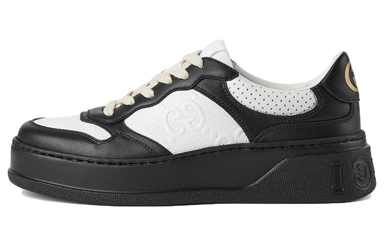 GUCCI Women's Gg Embossed Sneaker 'Black White' Women's
