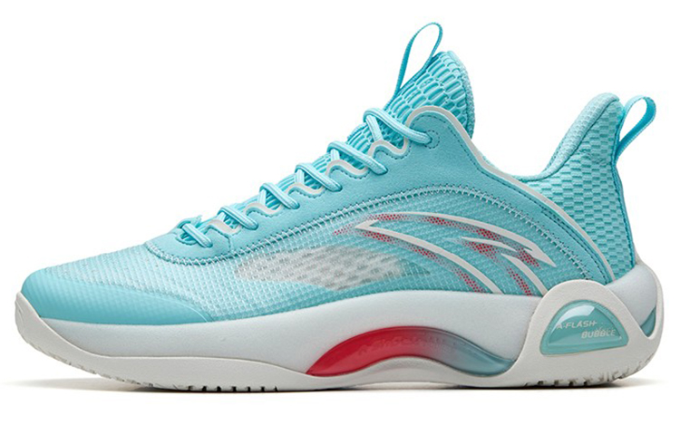 ANTA Cement Bubble 2.0 Basketball Shoes Men's Low top Light Blue/ANTA White