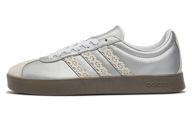 Adidas Neo Vl Court Berry Cut, Ballet Princess Anti Slip Wear Resistant Low Top Skateboard Shoes Women's Silver