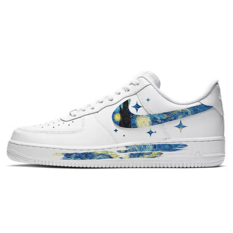 Nike Air Force 1 Anti-Slip Wear-Resistant Low-Top Skateboard Shoes Women's White