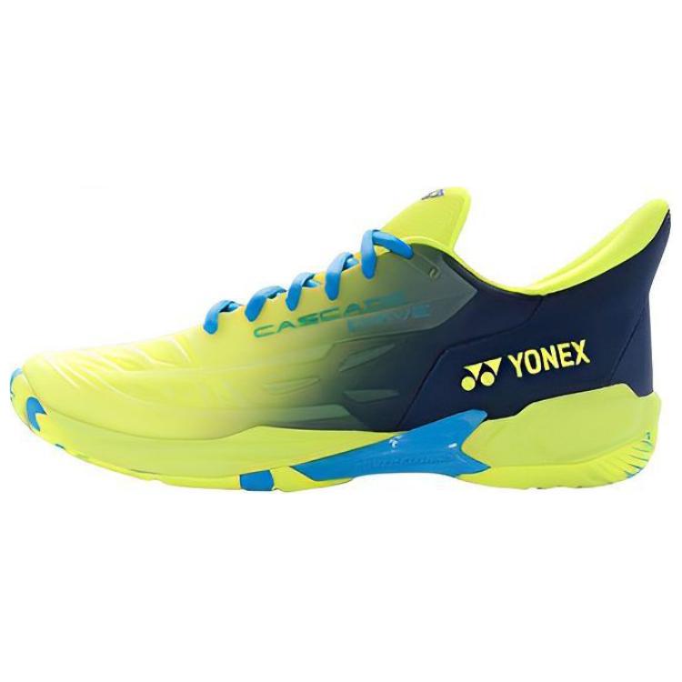 YONEX Cushioned Slip-Resistant Low-Top Badminton Shoes Unisex Blue Yellow