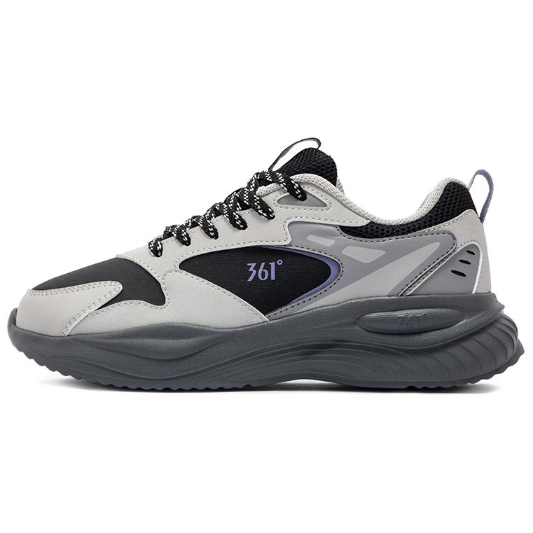 361° Life Collection Anti-Slip Wear-Resistant Low-Top Casual Shoes Women's Black Gray