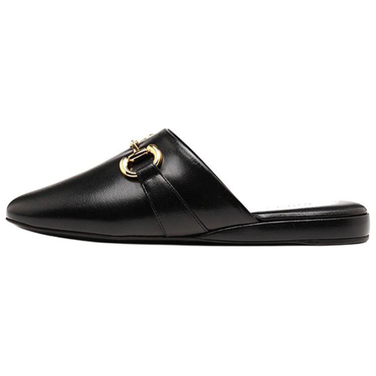 GUCCI 2015 Re Edition Princetown Wrap toe Slippers Women's Black
