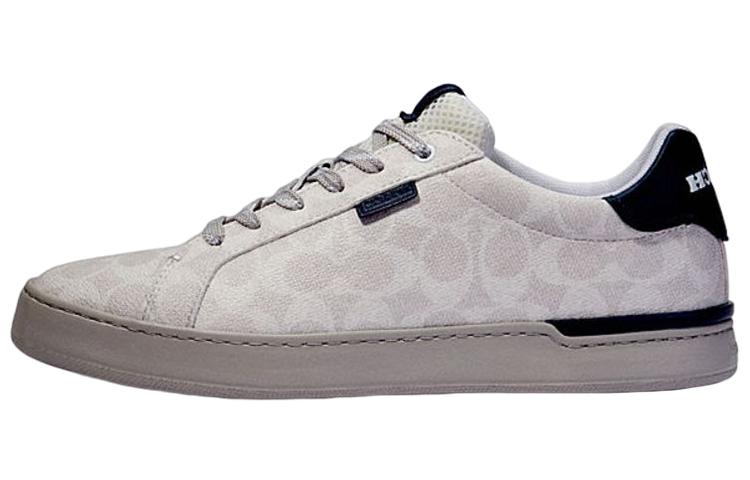 COACH Lowline Low Top Stylish Skateboarding Shoes Men's Light Gray