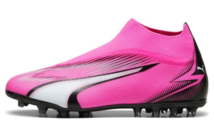 PUMA Ultra Match MG Multi Ground Soccer Shoes Men's Pink Black White