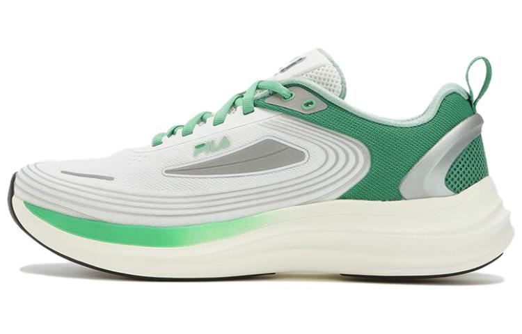 FILA NUVOLE EVO Anti-Slip Wear-Resistant Low-Top Casual Running Shoes Men's White Green