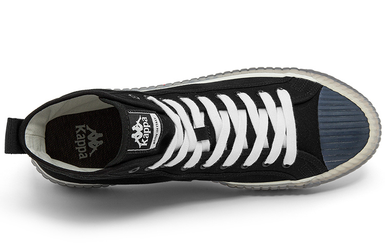 Kappa High-Top Canvas Shoes Unisex Black купить в интернет-магазине Yoocart с быстрой доставкой по России.