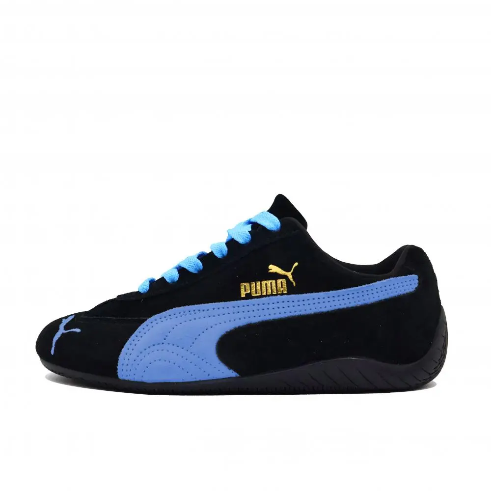 PUMA Speedcat Amazonite Ode Shock Absorbers Slip Resistant Abrasion Resistant Low Top Casual Shoes Unisex Black Blue