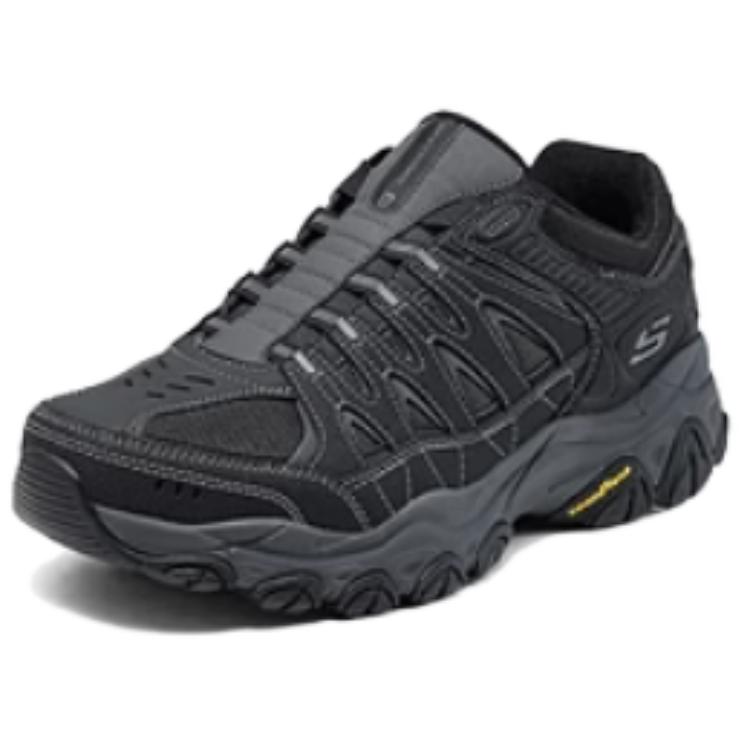 Skechers OUTDOOR Shock Absorbers Abrasion Resistant Slip Resistant Low Top Hiking Shoes Men's Black