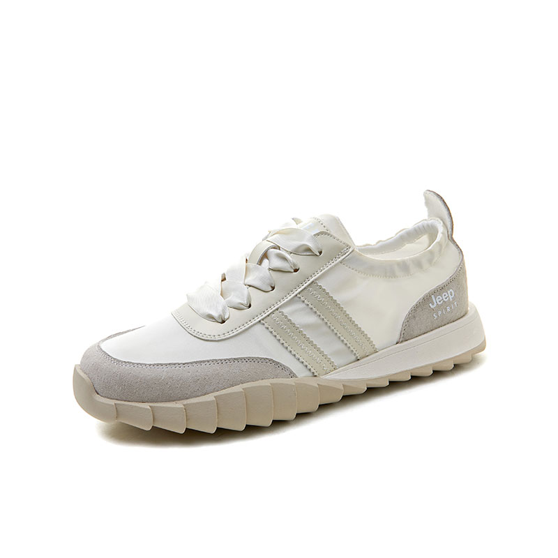 JEEP SPIRIT Slip Resistant, Abrasion Resistant, Breathable, Lightweight Low Top Casual Shoes Women's White