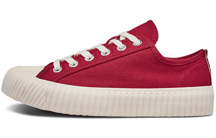 Kappa Anti Slip Wear Resistant Low Top Canvas Shoes Unisex Red White