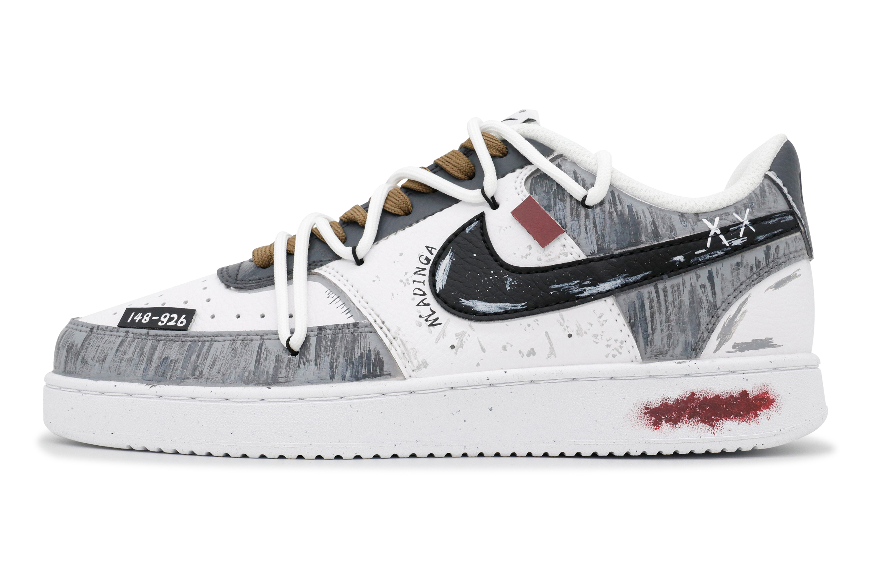 Nike Court Vision 1 Slip-Resistant Cushioning Abrasion-Resistant Low-Top Skateboard Shoes Men's Gray White купить в интернет-магазине Yoocart с быстрой доставкой по России.