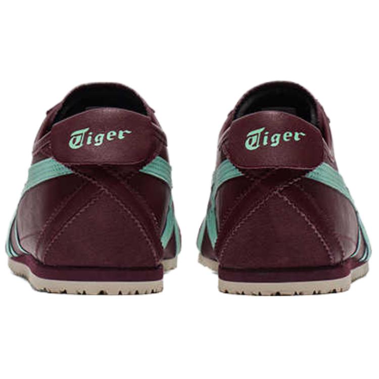 Onitsuka Tiger MEXICO 66 Cushioning Wear-Resistant Low-Top Casual Shoes Unisex Deep Red