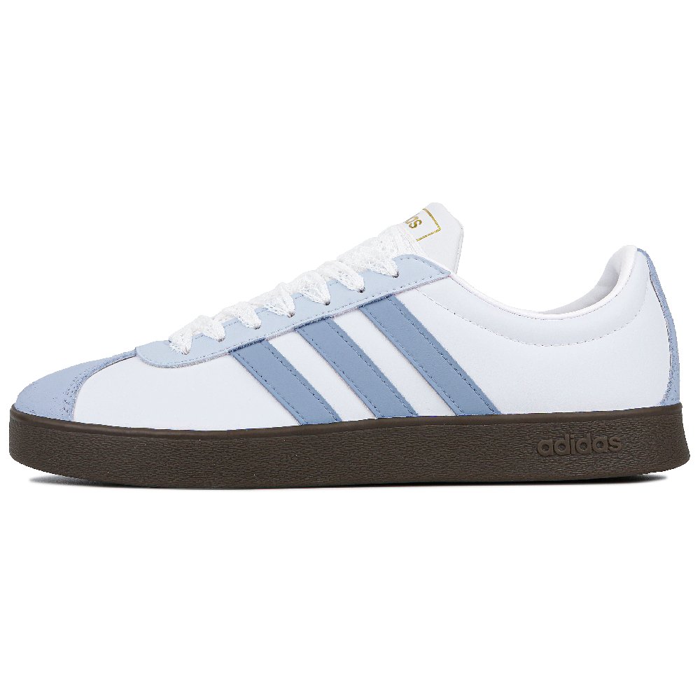 Adidas Neo Vl Court Foggy Blue Bubbles Anti-Slip Wear-Resistant Low-Top Skateboard Shoes Unisex Blue White