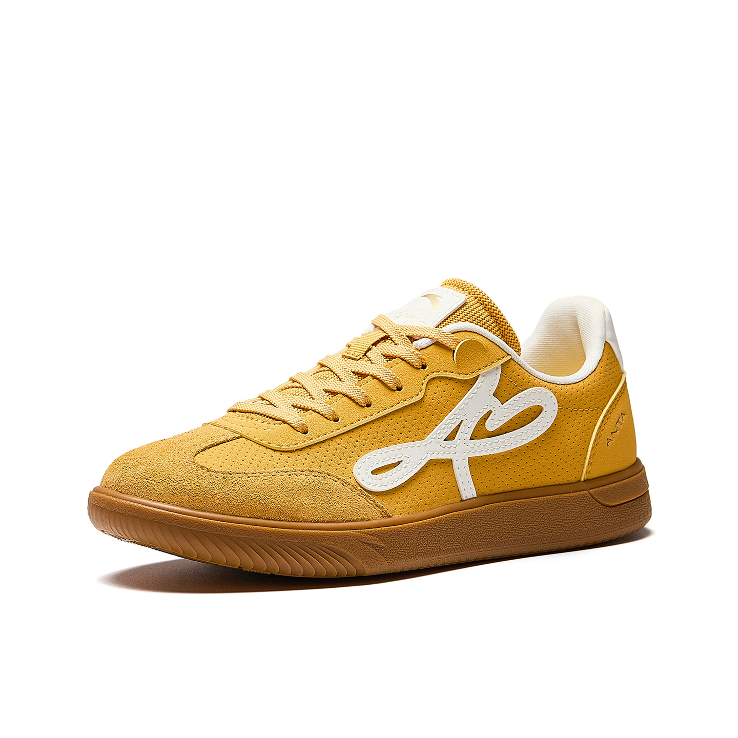 Anta Man Dance Abrasion Resistant Slip Resistant Low top Casual Shoes Women's Yellow White