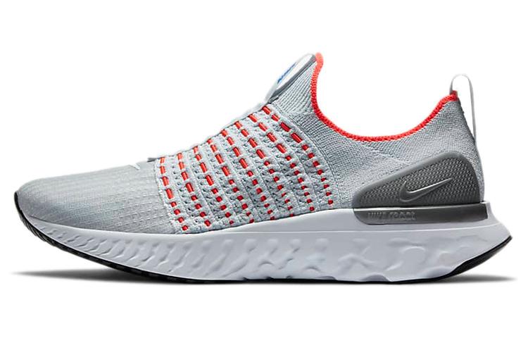 Nike React Phantom Run Flyknit 2 Pure Platinum Flash Crimson