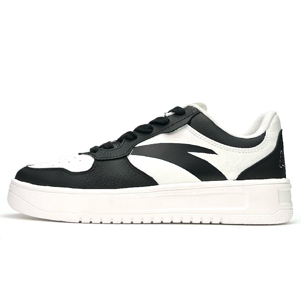 Anta Anti Slip Wear Resistant Low Top Skateboard Shoes Unisex Black