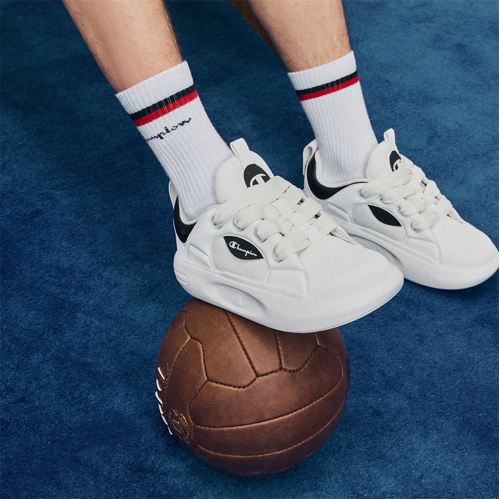 Champion Abrasion Resistant Height Increasing Skateboard Shoes Unisex Black White купить в интернет-магазине Yoocart с быстрой доставкой по России.