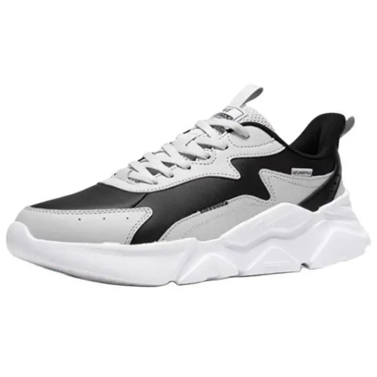 361° Slip Resistant Abrasion Resistant Low top Casual Shoes Men's Gray Black