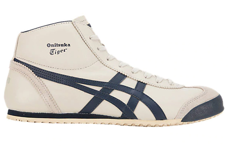 Onitsuka Tiger Mexico Mid Runner 'Creamwhite Dark Blue' купить в интернет-магазине Yoocart с быстрой доставкой по России.