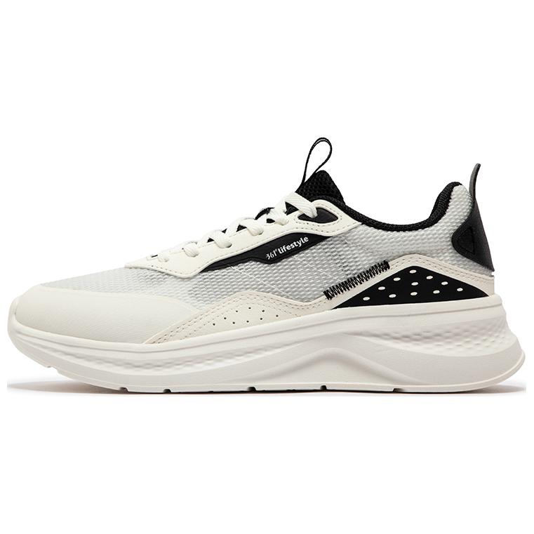 361° Life Collection Cushioning And Breathable Low Top Running Shoes Women's White Black