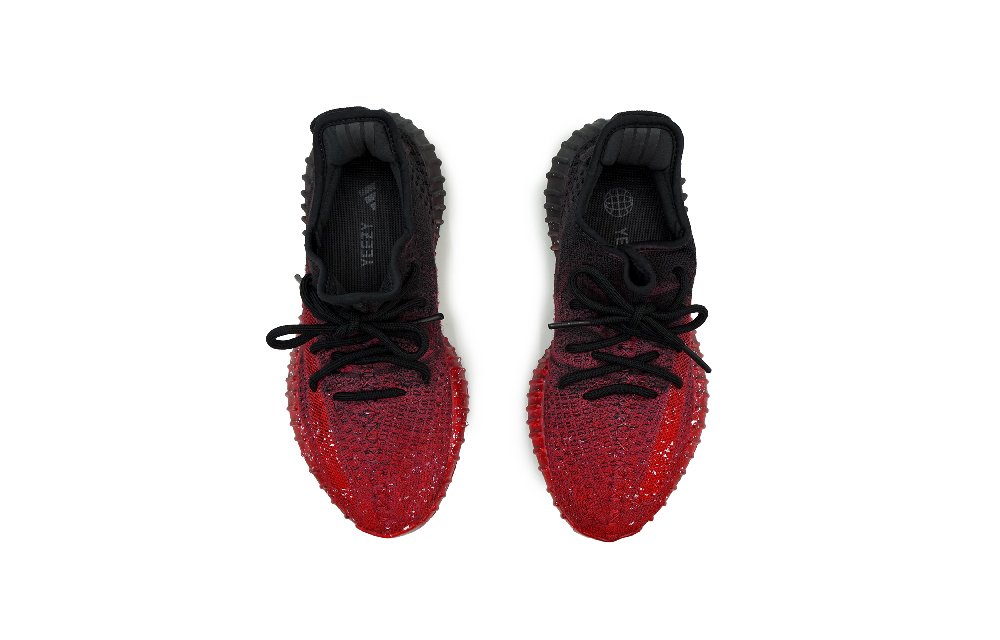 Adidas Originals Yeezy Boost 350 V2 Slip-Resistant Low-Top Casual Shoes Unisex Red Black