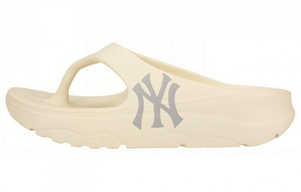 MLB Slipper Graffiti Slip Resistant Flip Flops Unisex Beige