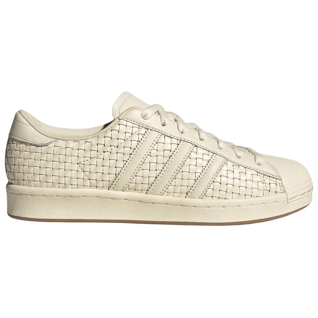 Adidas Originals Superstar Vintage Woven Skateboard Shoes Women's Cream White