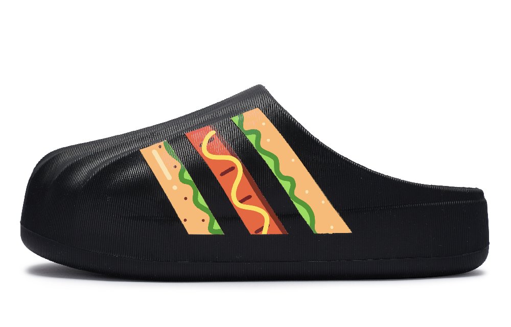 Adidas Originals AdiFOM Superstar Slip-Resistant Wrap-toe Slippers Unisex Black Yellow Orange Green