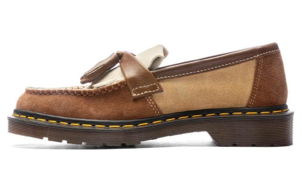 Dr. Martens Adrian Made In England Suede Tassle Loafers 'Dark Brown'