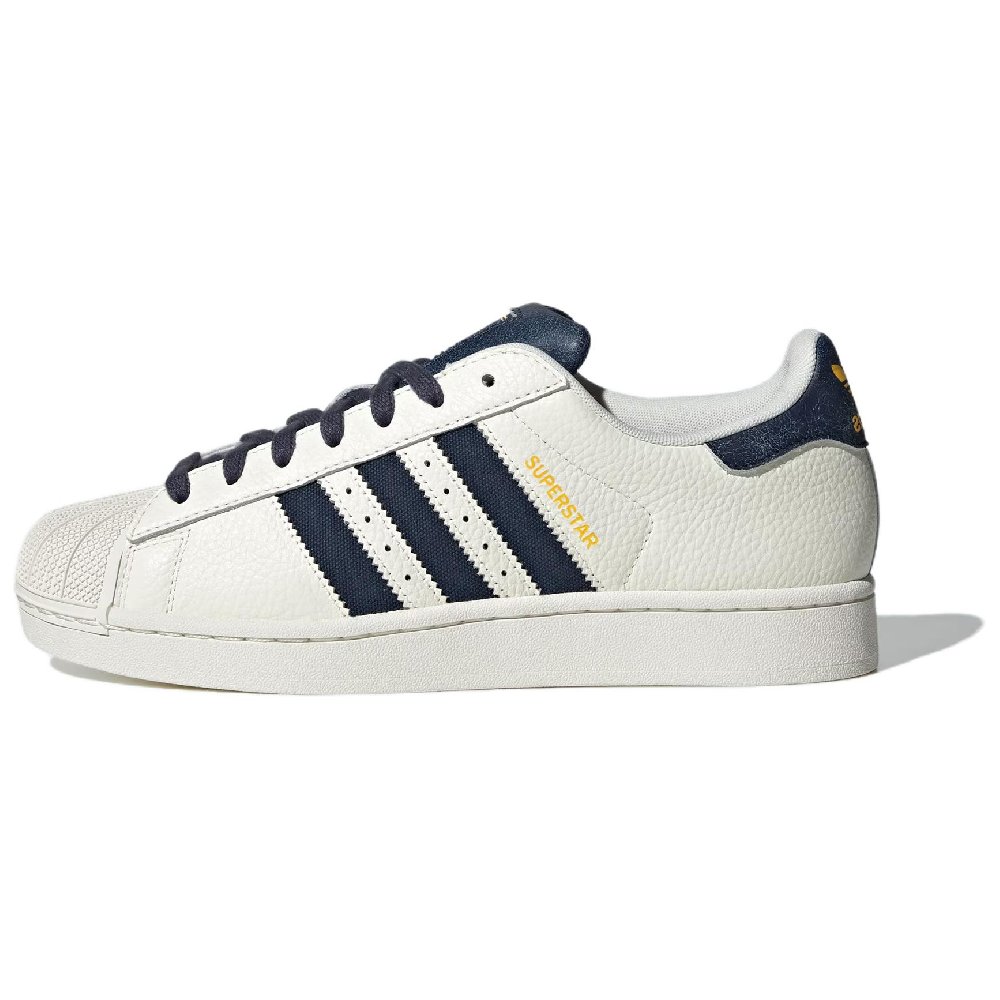 Adidas Originals Superstar 2 Abrasion Resistant Low Top Skateboard Shoes Unisex White Blue