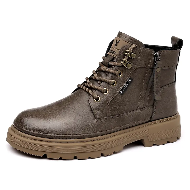 Playboy Playboy Short Martin Boot Low Heel Men's