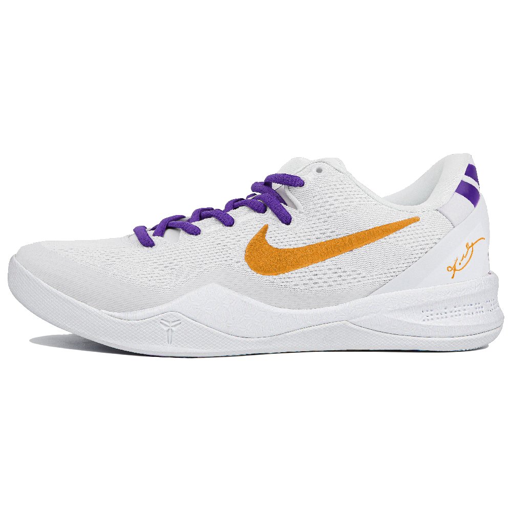 Nike Kobe 8 Protro 'Halo' Purple Gold Sparkling Kuan Slip-Resistant Low-Top Basketball Shoes Unisex Purple Gold