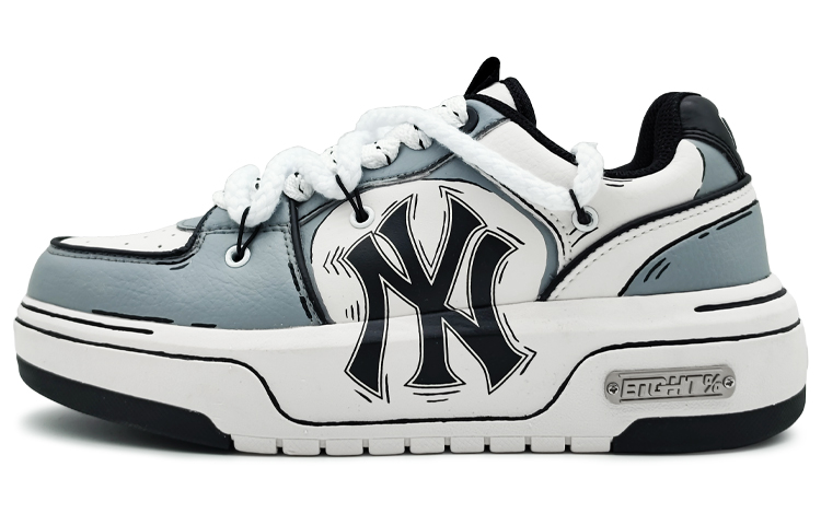 MLB Chunky Liner Low-Top Skateboard Shoes Unisex Blue Gray