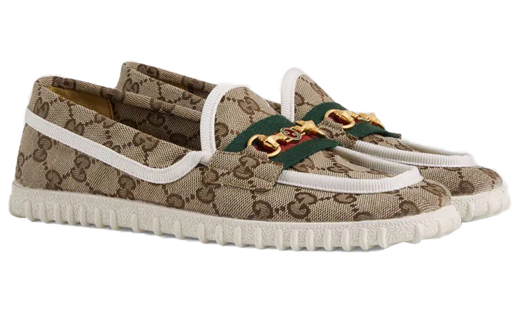 GUCCI Horsebit Flat Shoes Casual Shoes Women's Ebony купить в интернет-магазине Yoocart с быстрой доставкой по России.