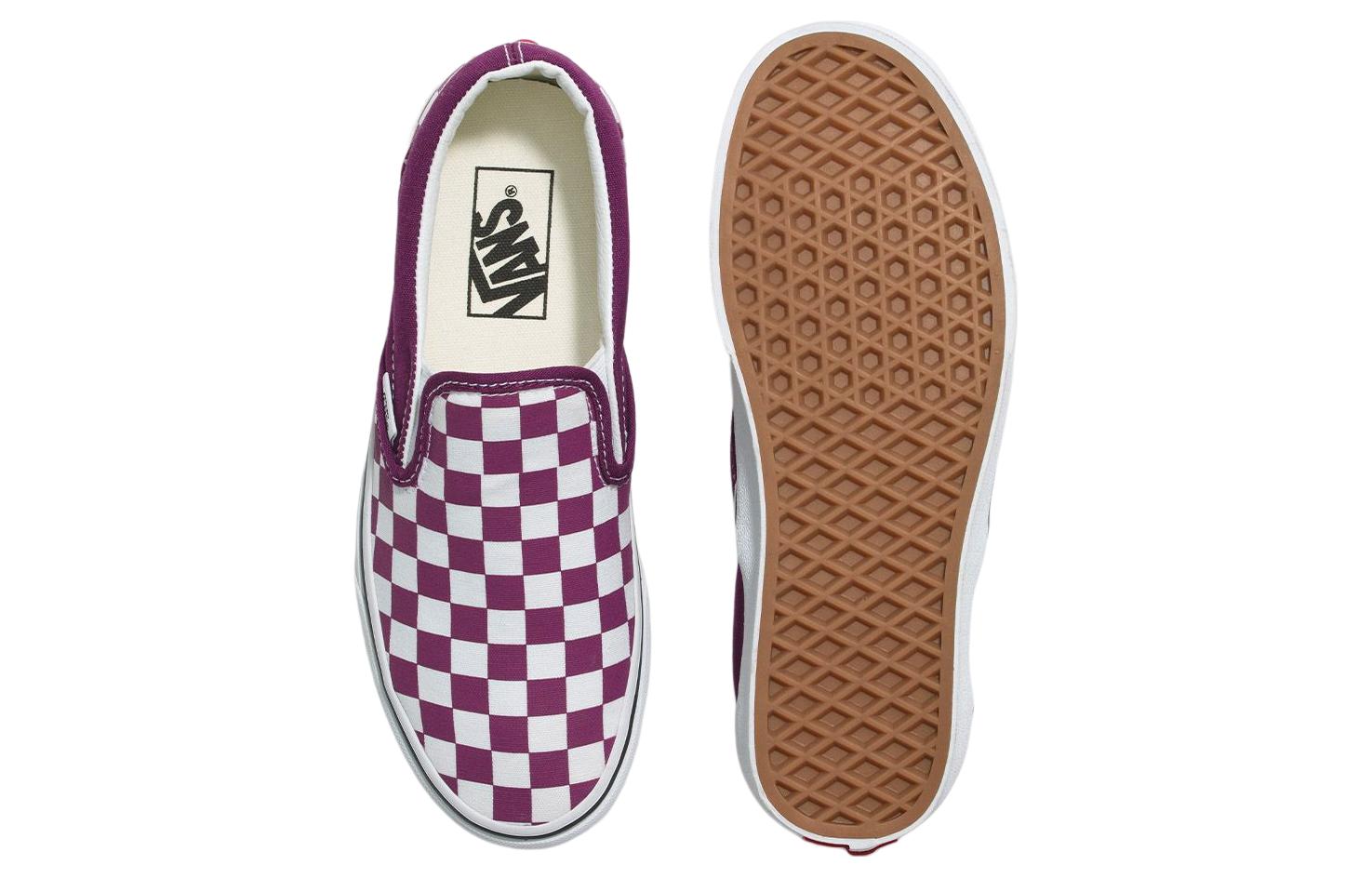 Vans Classic Slip On Checkerboard 'Purple' Women's купить в интернет-магазине Yoocart с быстрой доставкой по России.