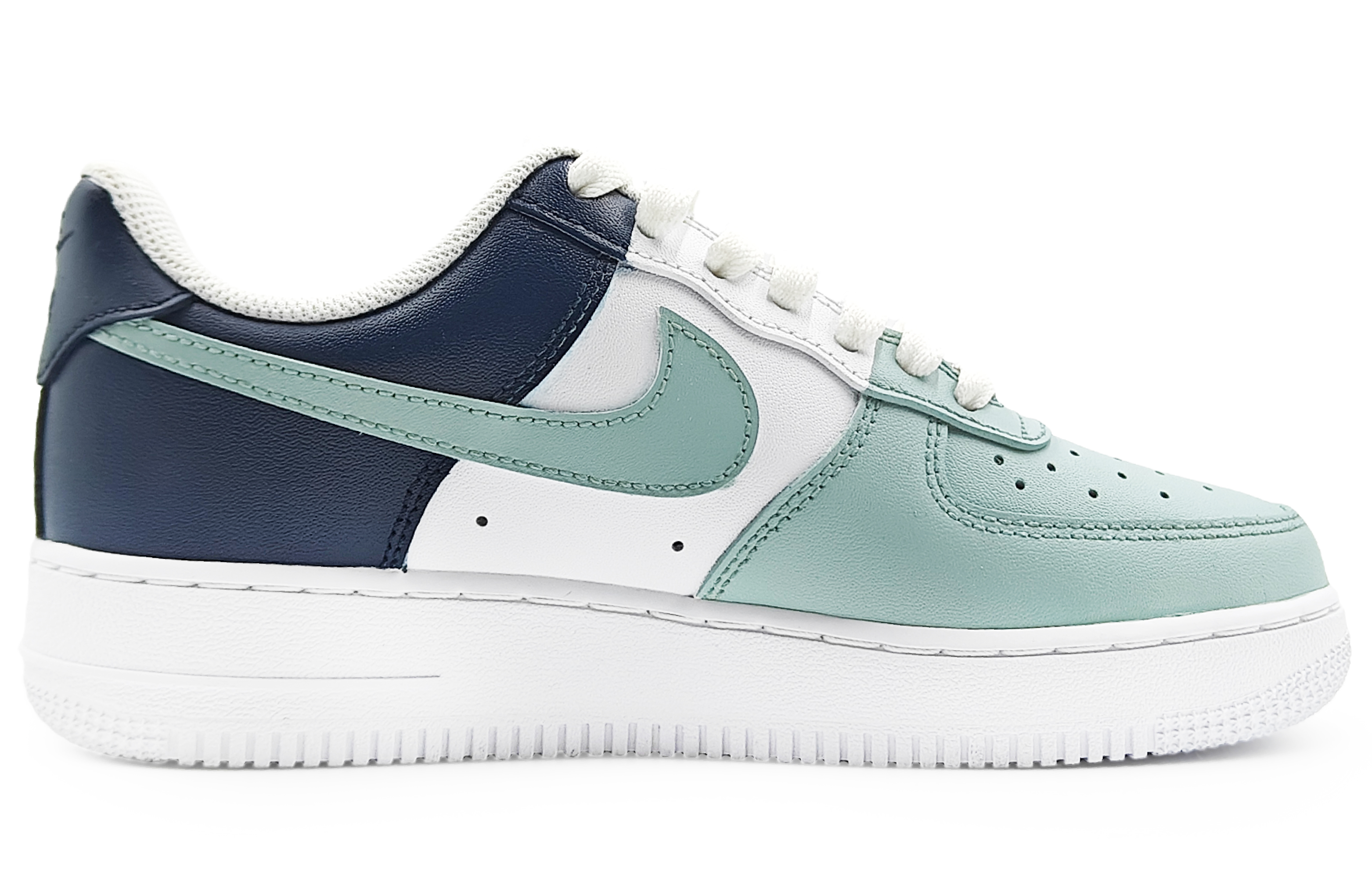 Nike Air Force 1 Abrasion Resistant Low Top Skateboard Shoes Men's White Green купить в интернет-магазине Yoocart с быстрой доставкой по России.