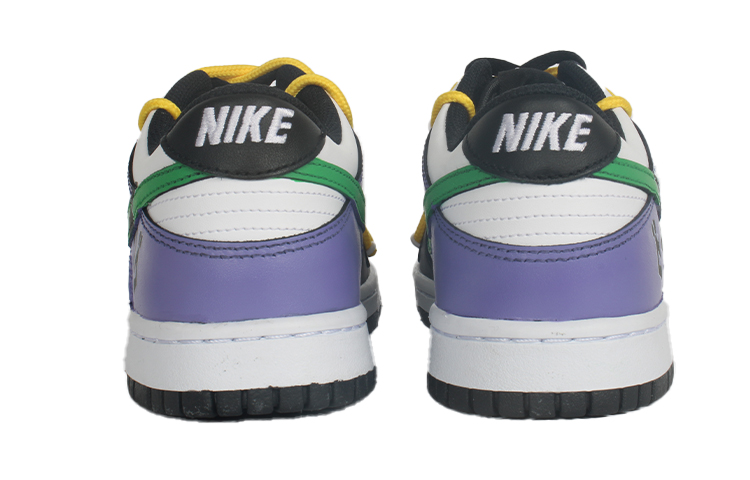 Nike Dunk Anti-Slip Wear-Resistant Low-Top Skateboard Shoes Men's Black White