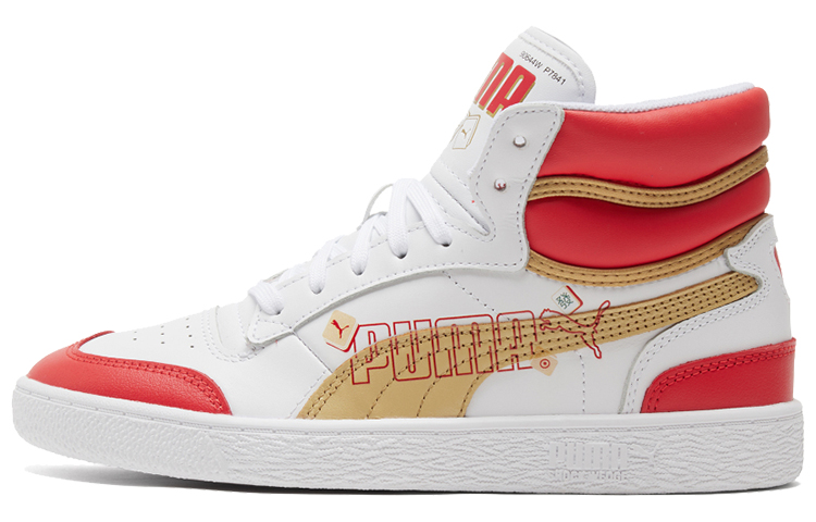 PUMA Ralph Sampson Year Of Ox Mid Shoes White/Red/Gold